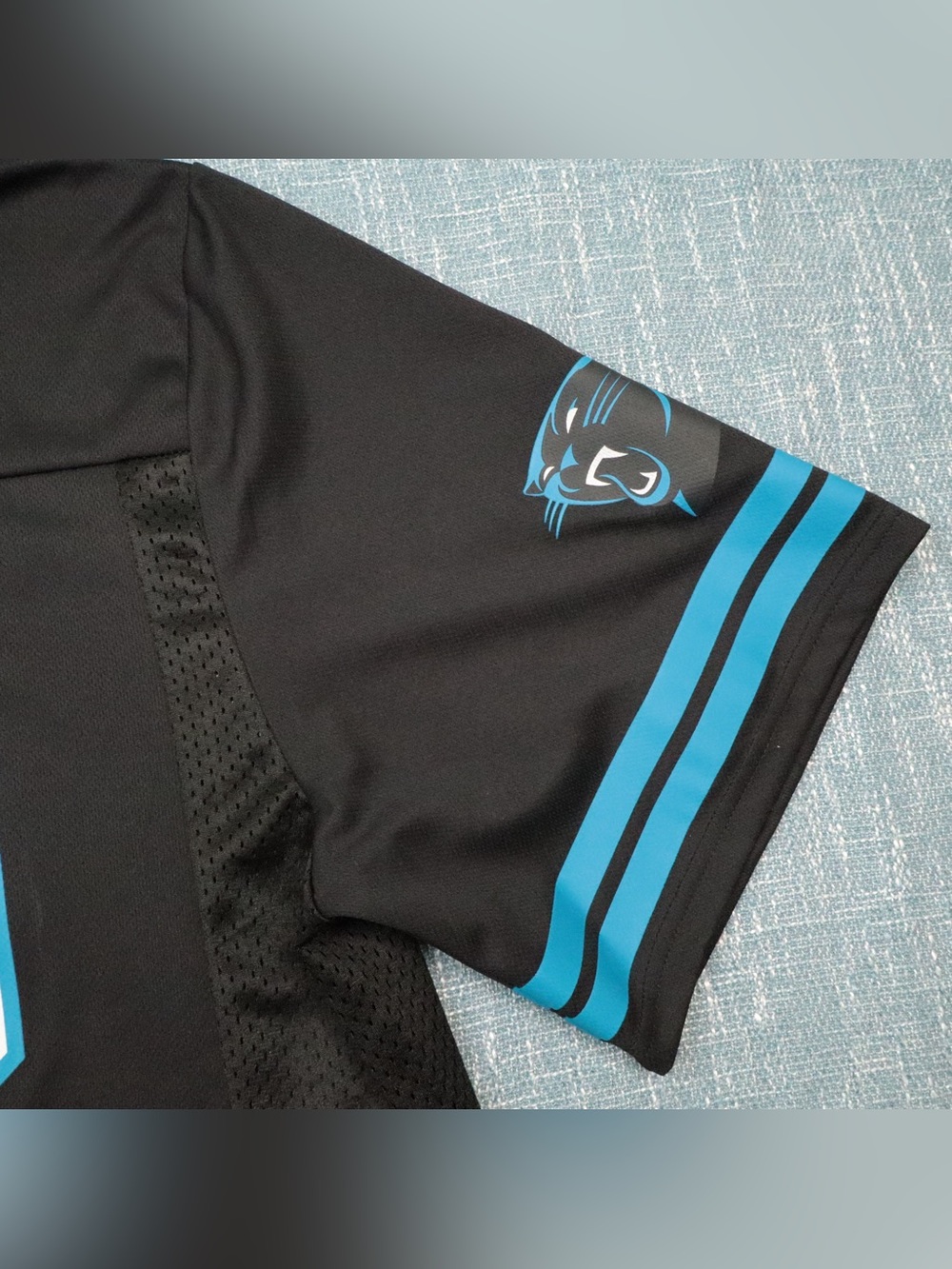 NFL Team Apparel NFL Carolina Panthers Christian McCaffrey #22 Jersey Black XL - Picture 9 of 11